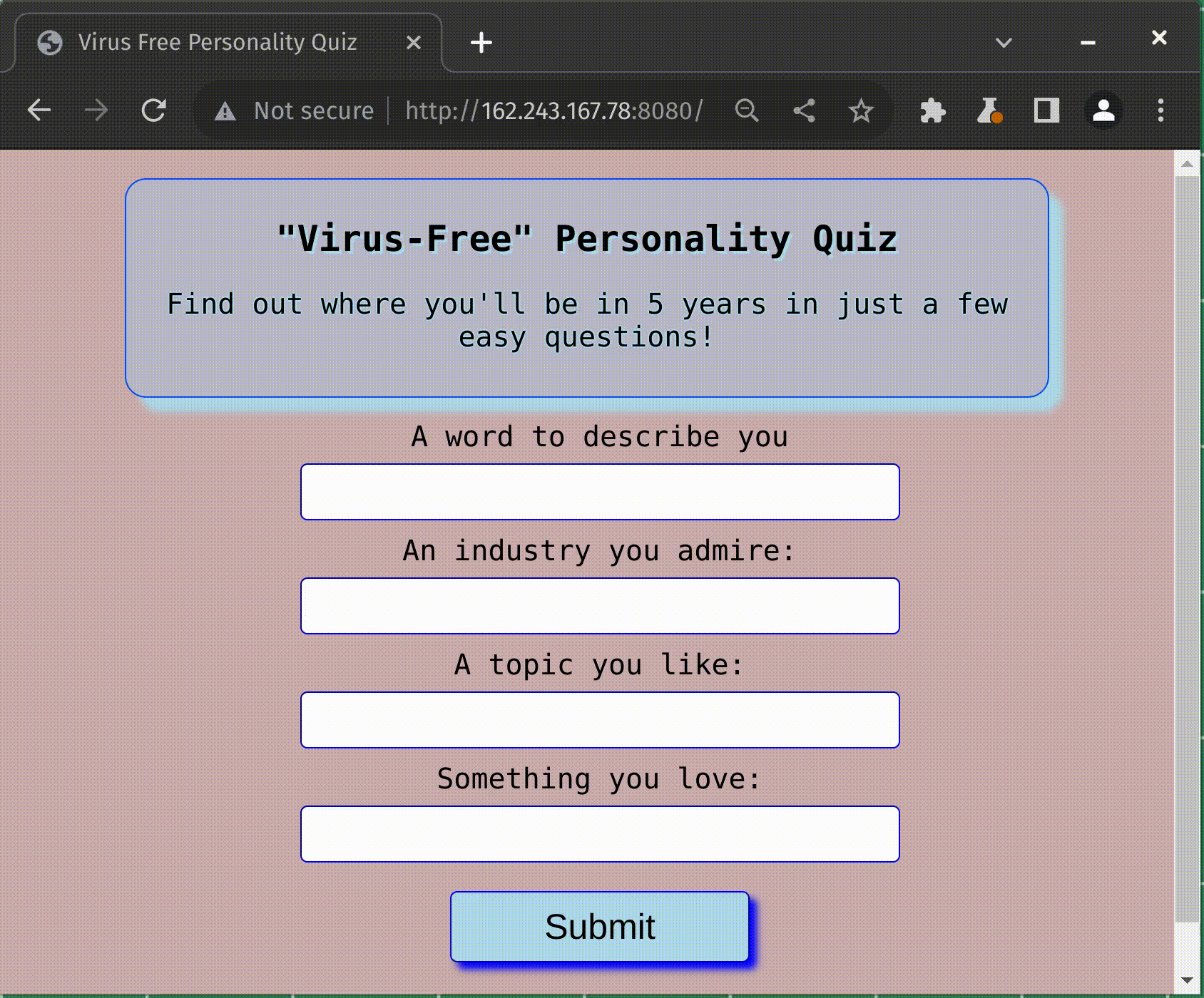 Screen recording of a website with pink background and many pop-up messages textually formed as adverts filling the screen.